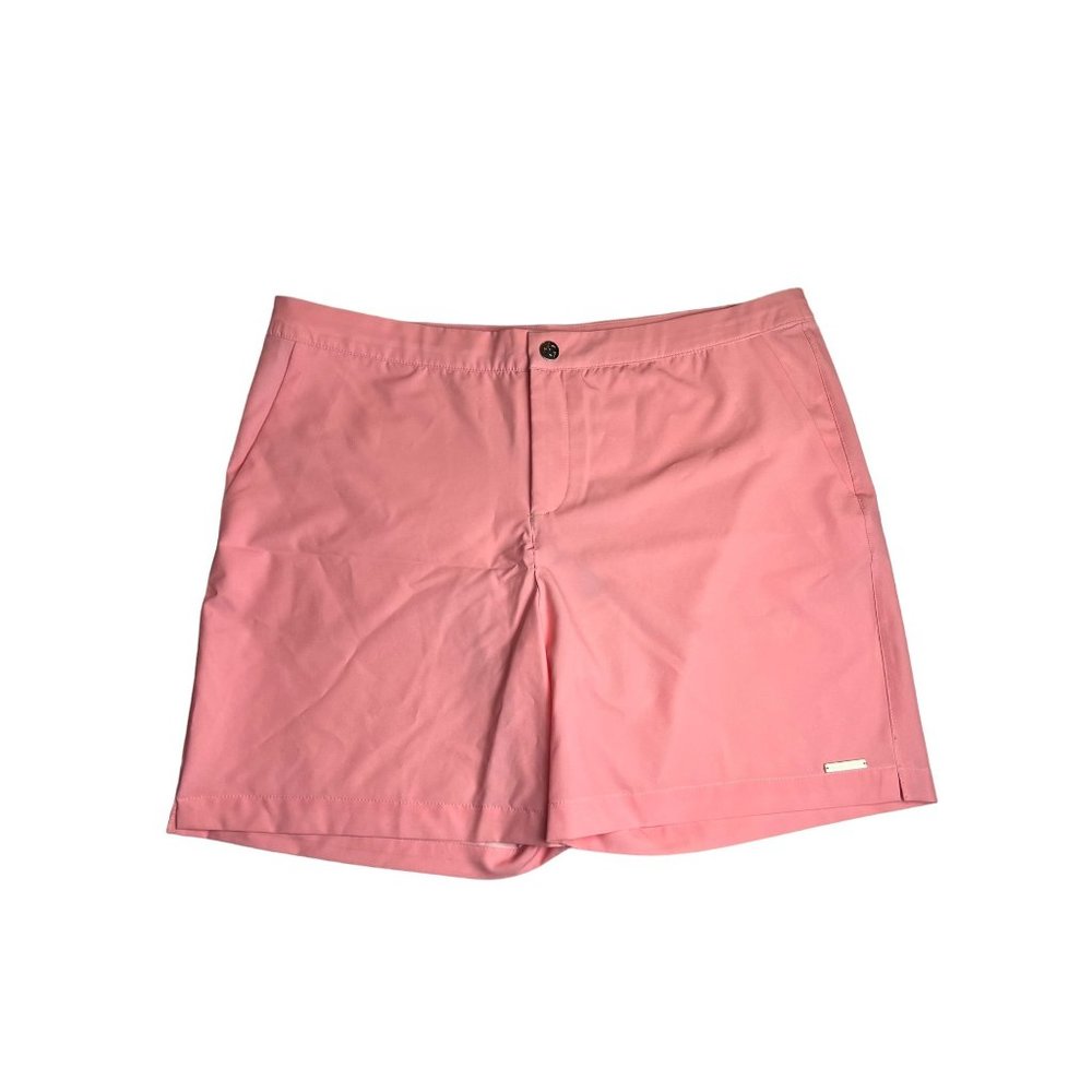 New Men's Argyle Grant pink swim trunks size 38